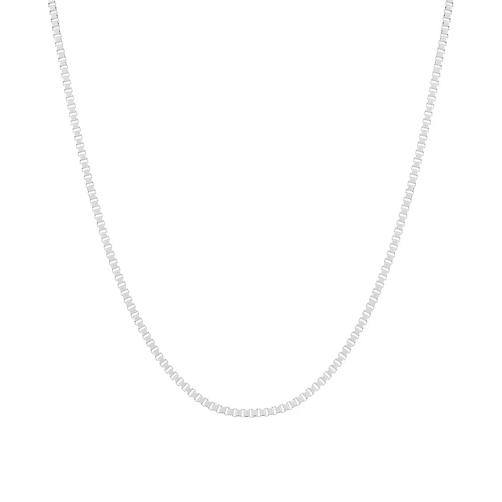 Enamel Box Chain Necklace