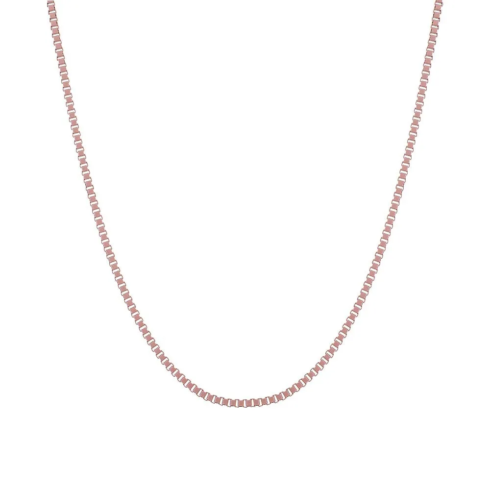 Enamel Box Chain Necklace