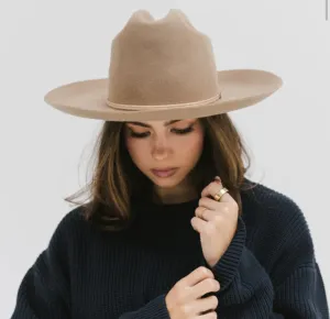 Ezra Western Hat - Tan