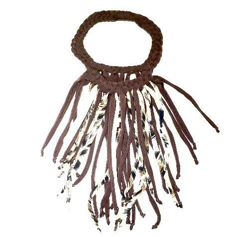 Fabric Boho Necklace (fringe)