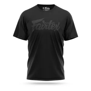 Fairtex Script T-Shirt - Black/Black