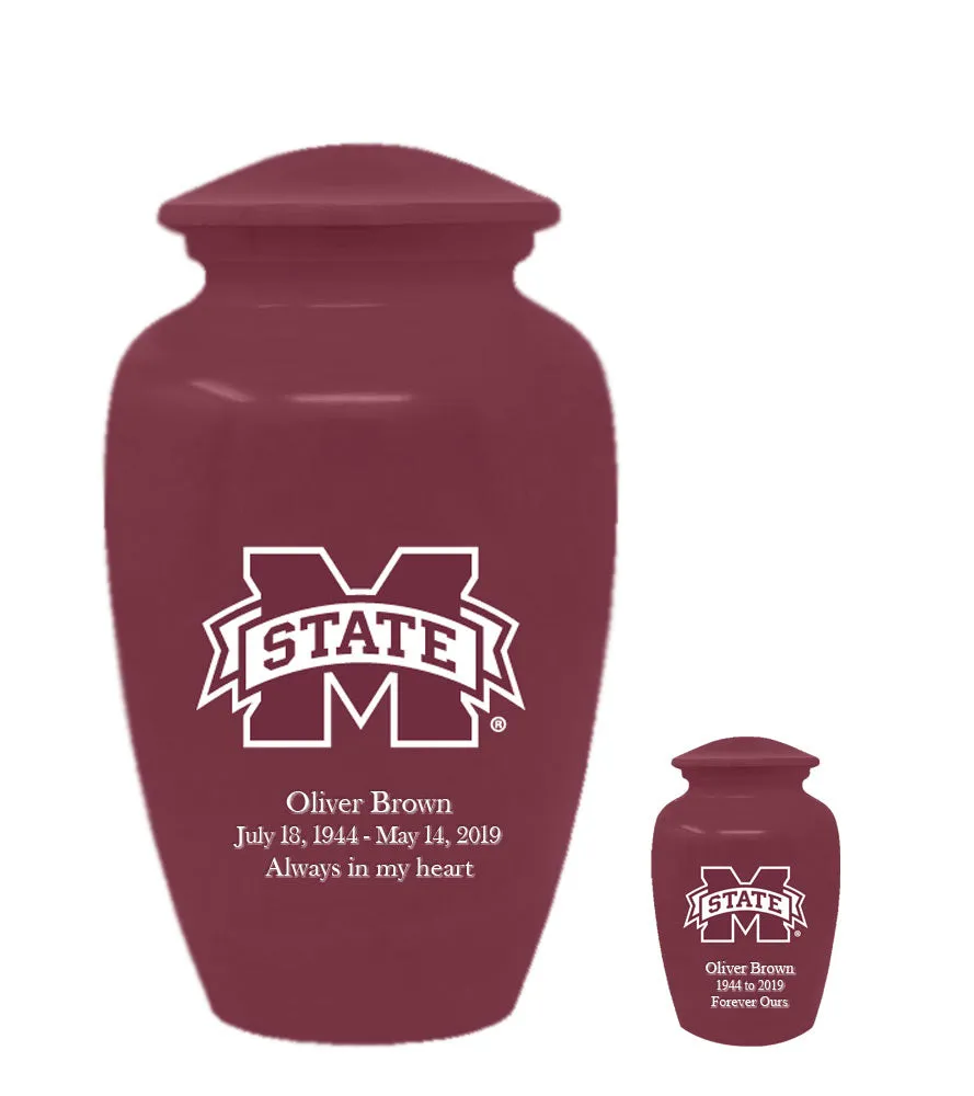 Fan Series - Mississippi State University Bulldogs Memorial Cremation Urn - IUMIST100