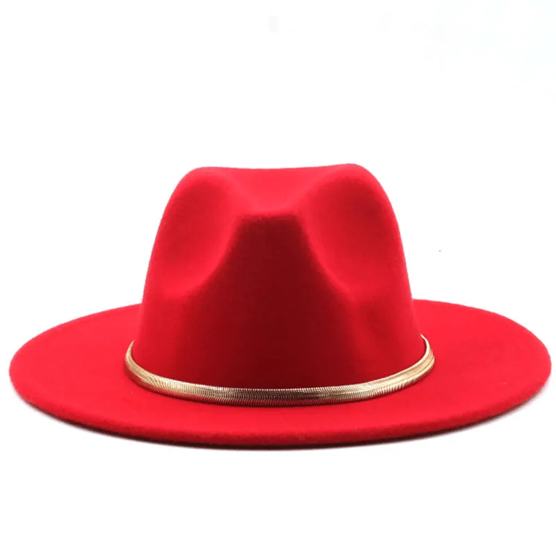 Fashion Autumn and Winter New Men'S and Women'S Woolen Top Hat Jazz