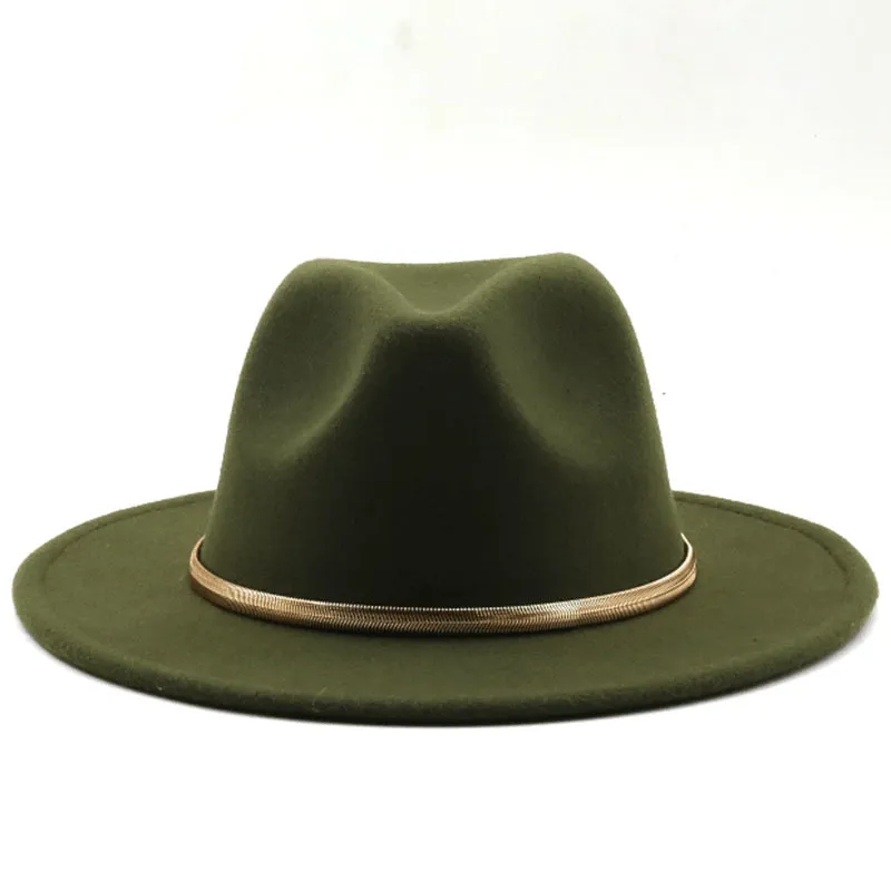 Fashion Autumn and Winter New Men'S and Women'S Woolen Top Hat Jazz