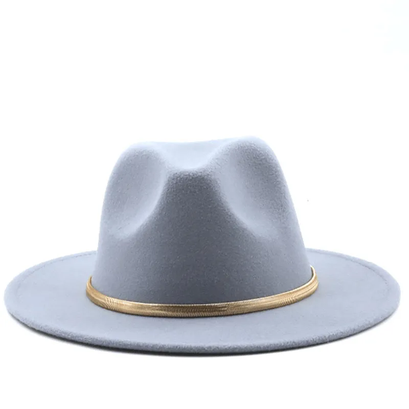 Fashion Autumn and Winter New Men'S and Women'S Woolen Top Hat Jazz