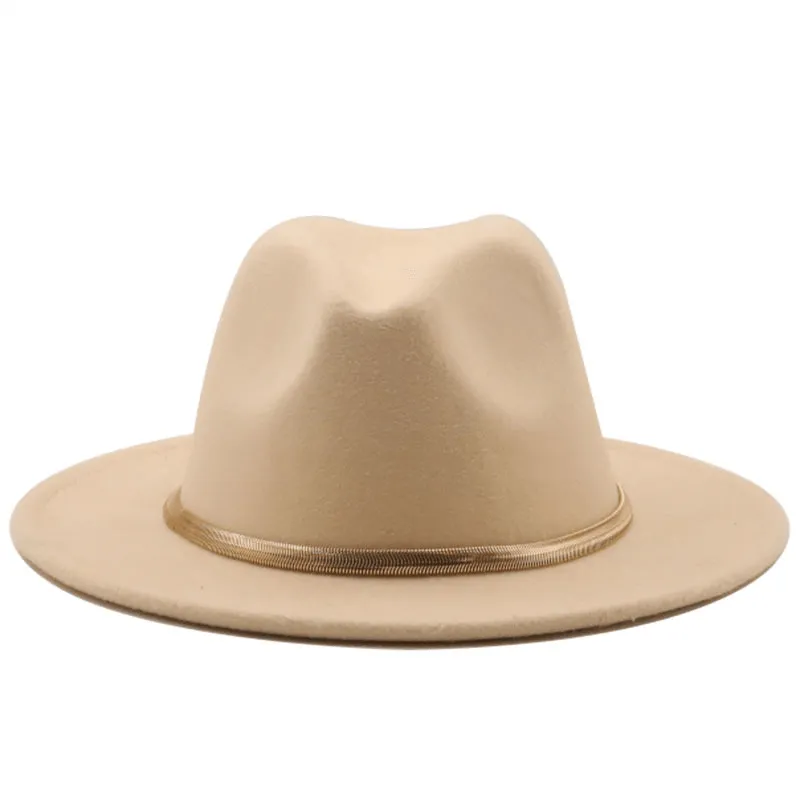 Fashion Autumn and Winter New Men'S and Women'S Woolen Top Hat Jazz