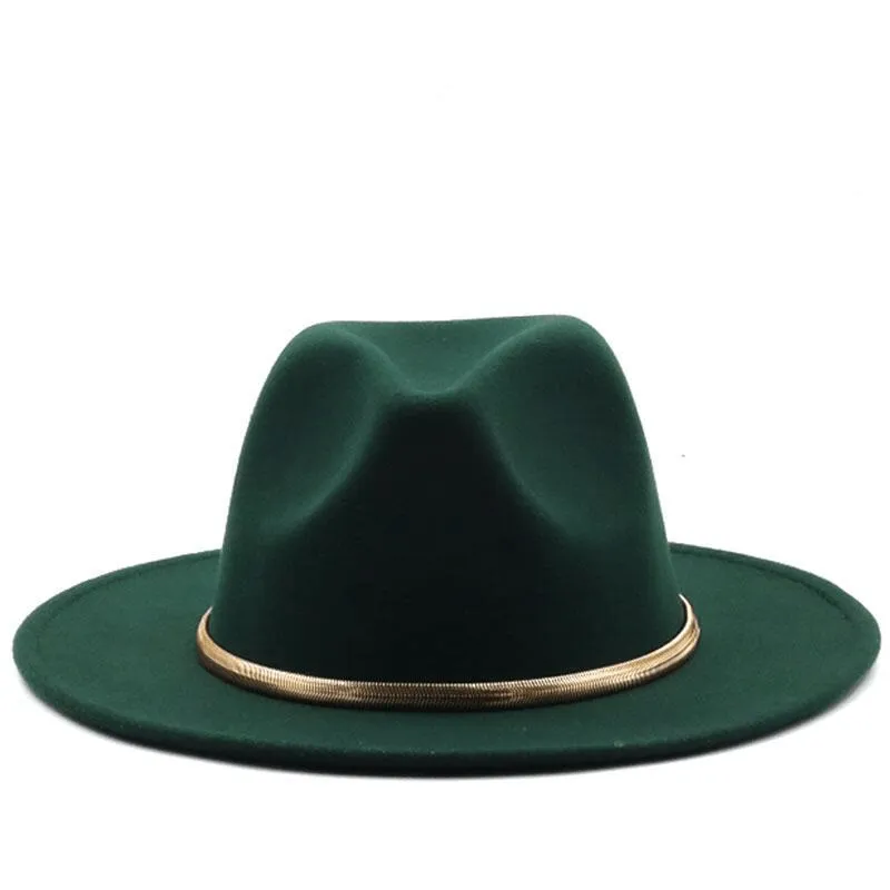 Fashion Autumn and Winter New Men'S and Women'S Woolen Top Hat Jazz