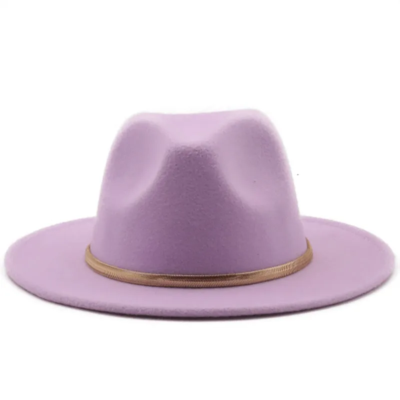 Fashion Autumn and Winter New Men'S and Women'S Woolen Top Hat Jazz