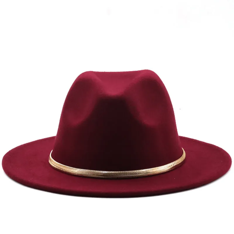 Fashion Autumn and Winter New Men'S and Women'S Woolen Top Hat Jazz