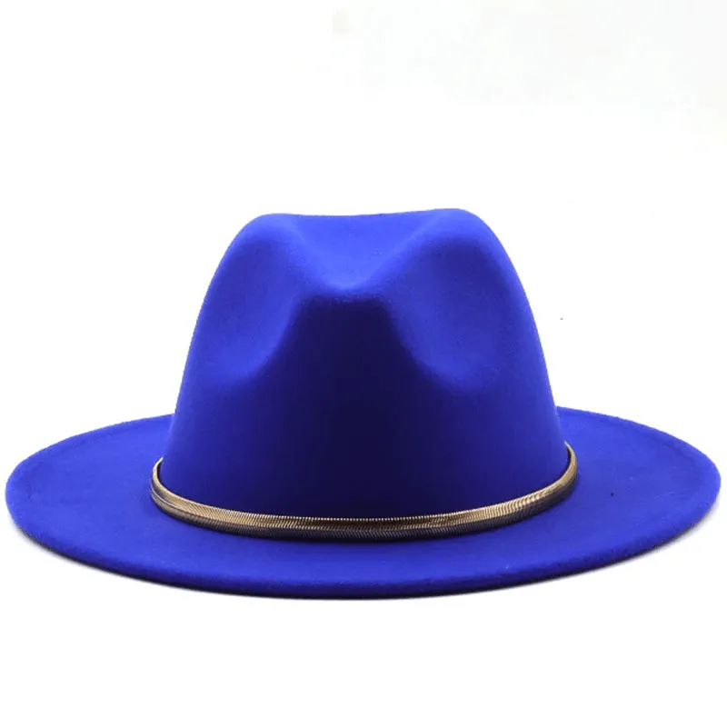 Fashion Autumn and Winter New Men'S and Women'S Woolen Top Hat Jazz