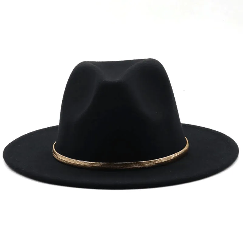 Fashion Autumn and Winter New Men'S and Women'S Woolen Top Hat Jazz
