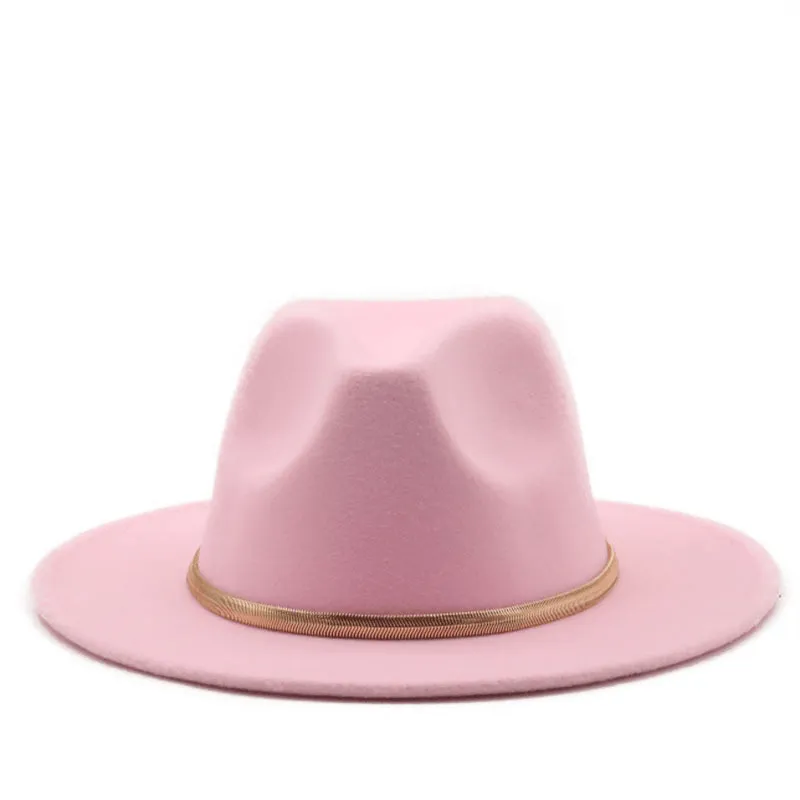 Fashion Autumn and Winter New Men'S and Women'S Woolen Top Hat Jazz