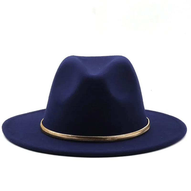 Fashion Autumn and Winter New Men'S and Women'S Woolen Top Hat Jazz