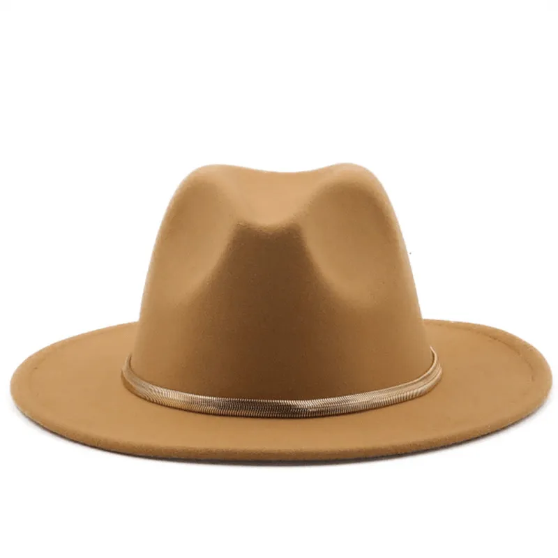 Fashion Autumn and Winter New Men'S and Women'S Woolen Top Hat Jazz
