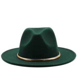 Fashion Autumn and Winter New Men'S and Women'S Woolen Top Hat Jazz