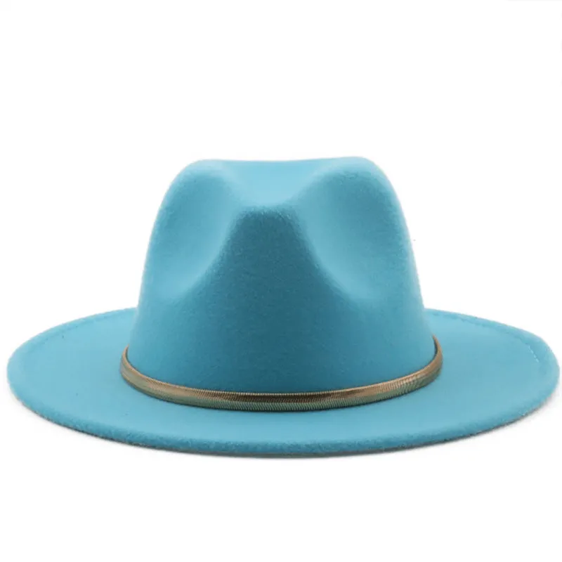 Fashion Autumn and Winter New Men'S and Women'S Woolen Top Hat Jazz