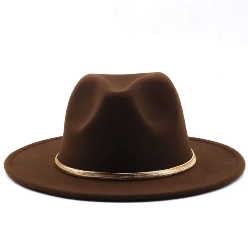 Fashion Autumn and Winter New Men'S and Women'S Woolen Top Hat Jazz