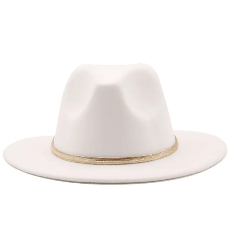 Fashion Autumn and Winter New Men'S and Women'S Woolen Top Hat Jazz