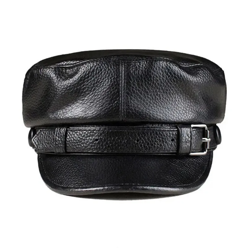 Fashion Retro PU Leather Beret