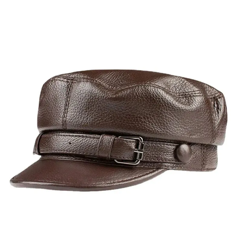 Fashion Retro PU Leather Beret