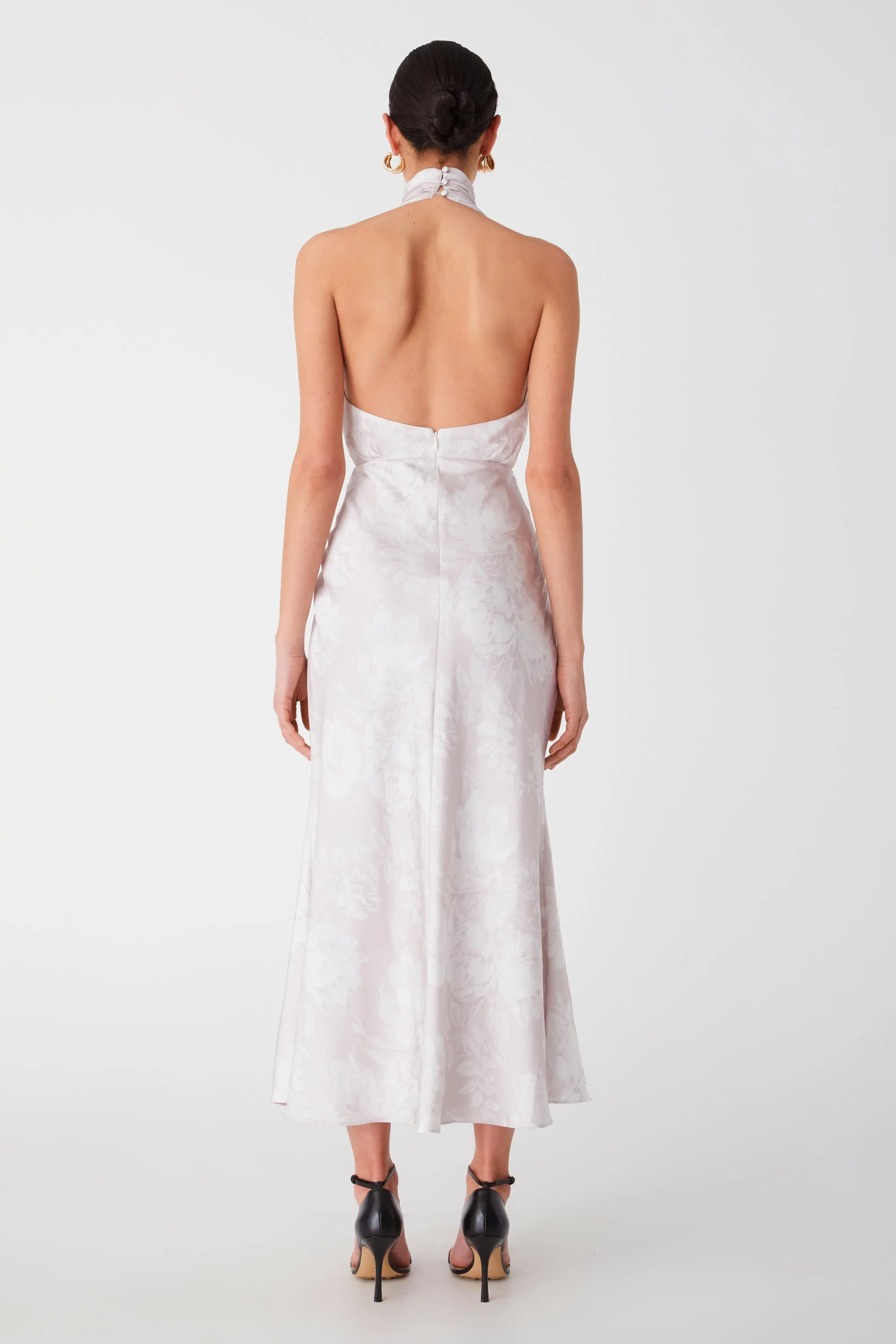 FEDERICA SATIN MIDI DRESS