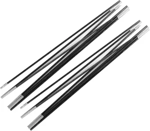 Fiberglass Tent Poles 3.96M, 2 Pieces Universal Fiber Glass Tent Rod Tarp Poles for Awnings, Portable Lightweight Replacement Poles for Camping, Hiking Accessories