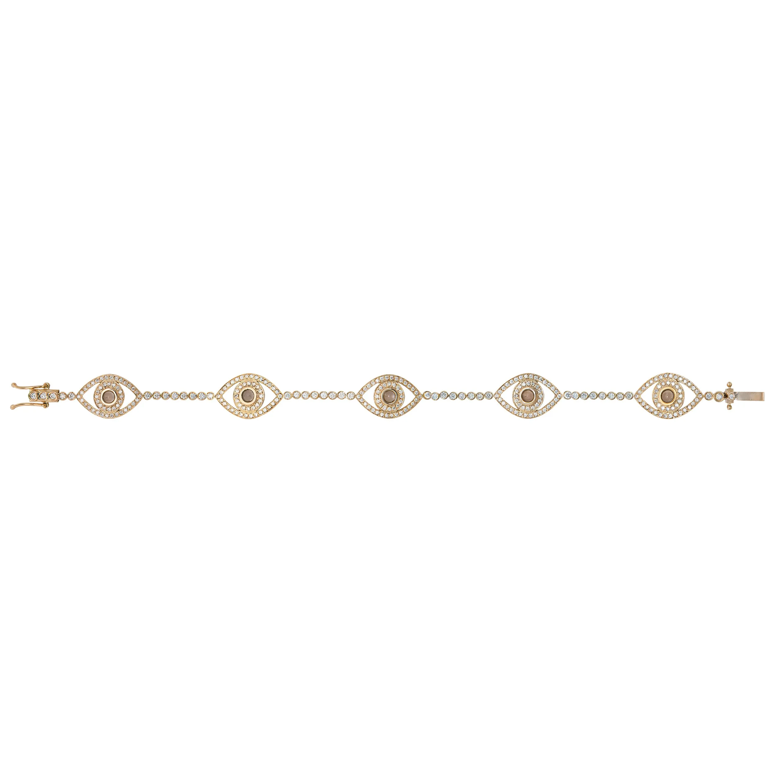 Five Mini Eyes Tennis Bracelet