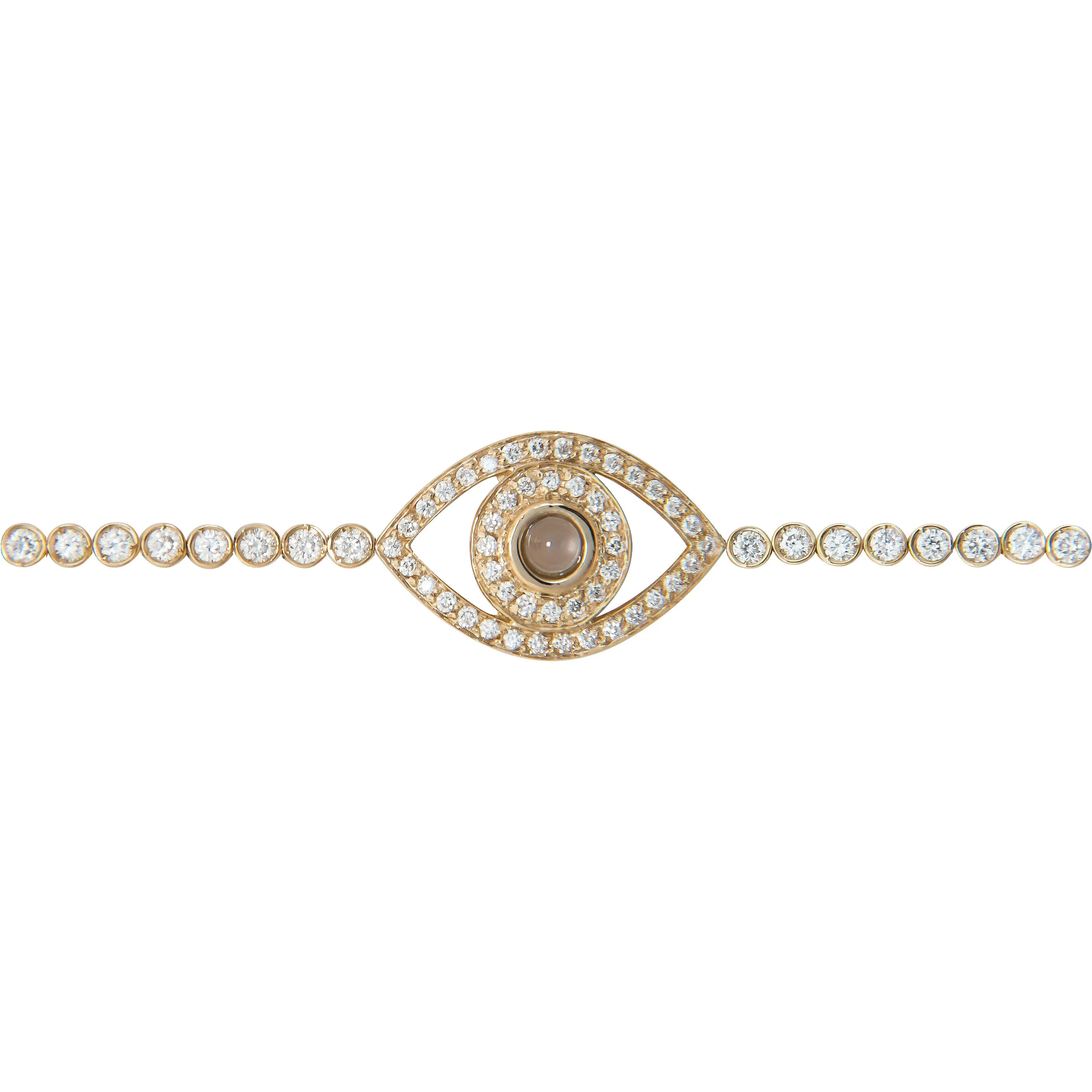 Five Mini Eyes Tennis Bracelet
