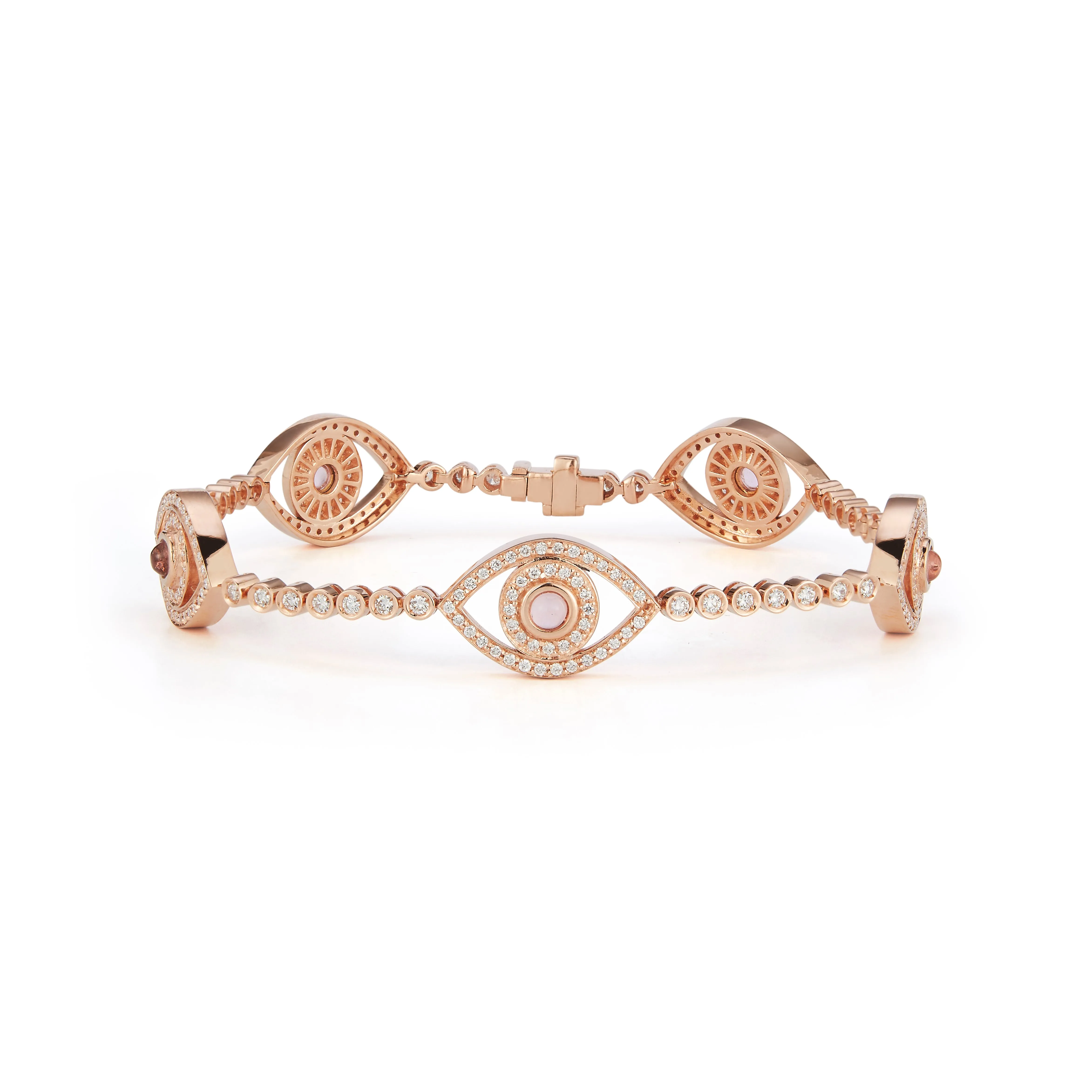 Five Mini Eyes Tennis Bracelet
