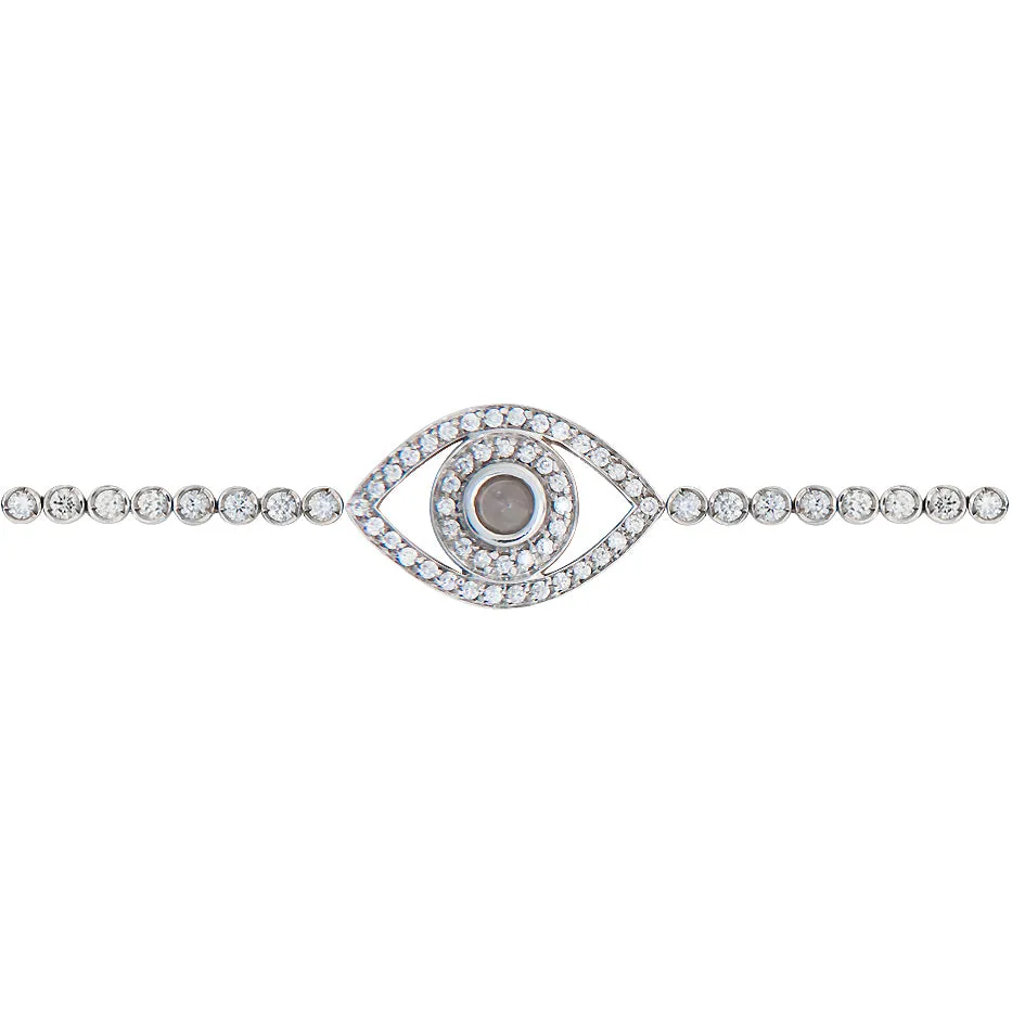 Five Mini Eyes Tennis Bracelet