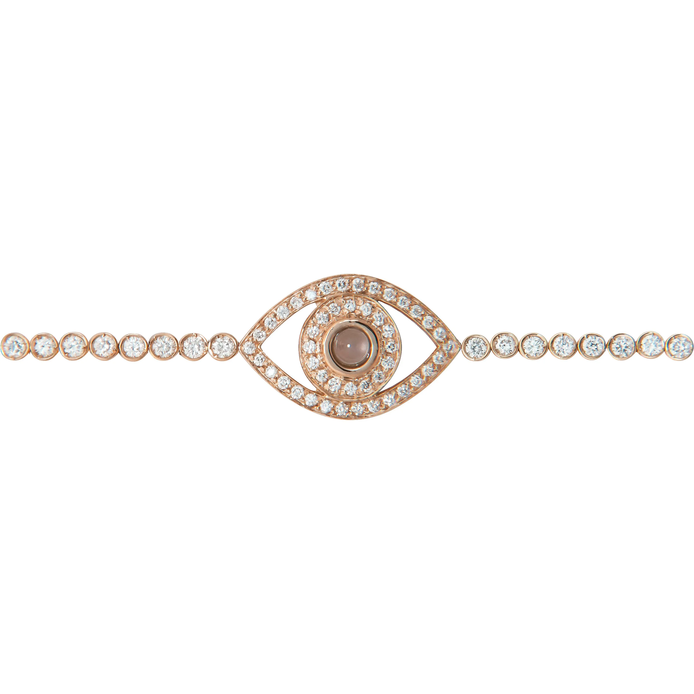 Five Mini Eyes Tennis Bracelet