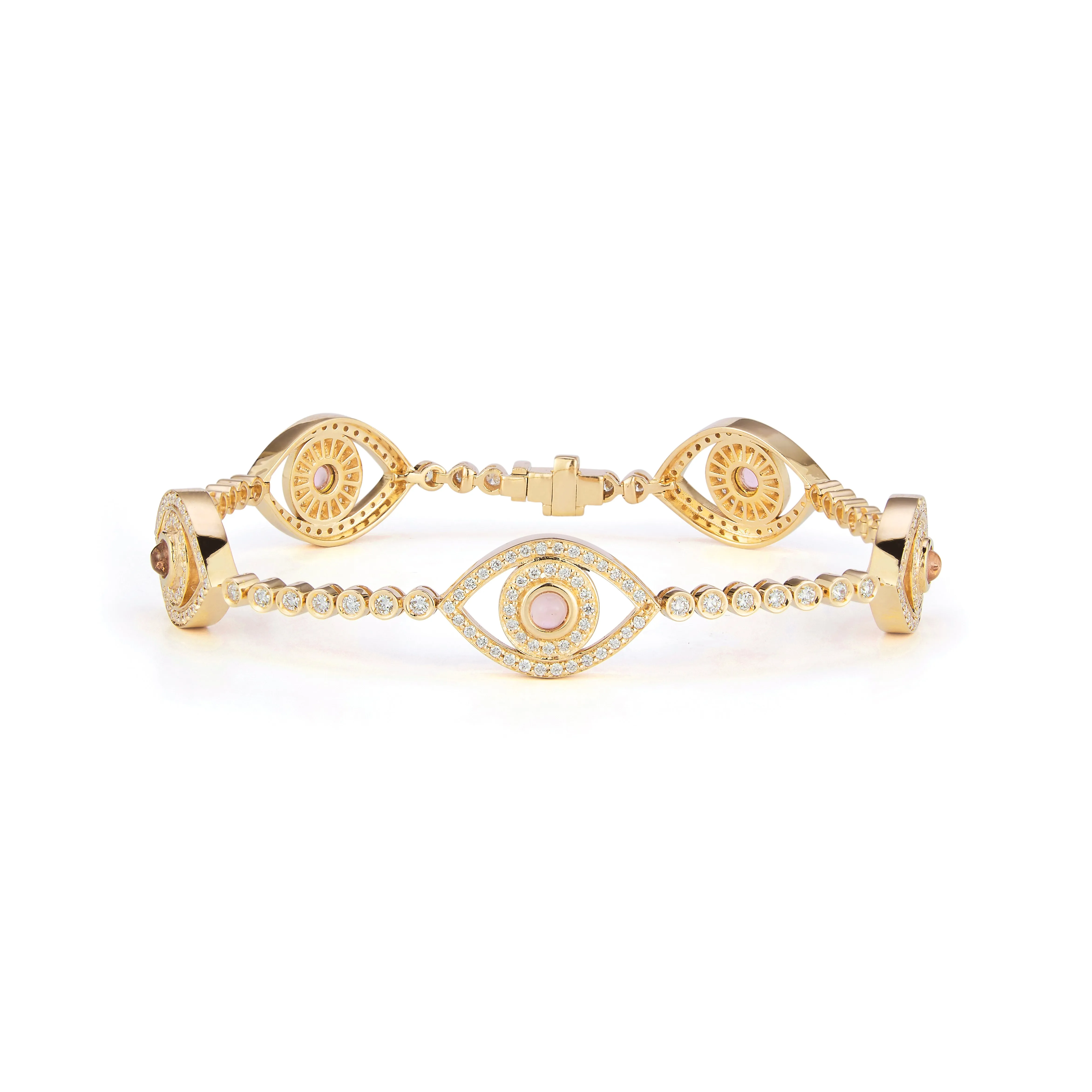 Five Mini Eyes Tennis Bracelet