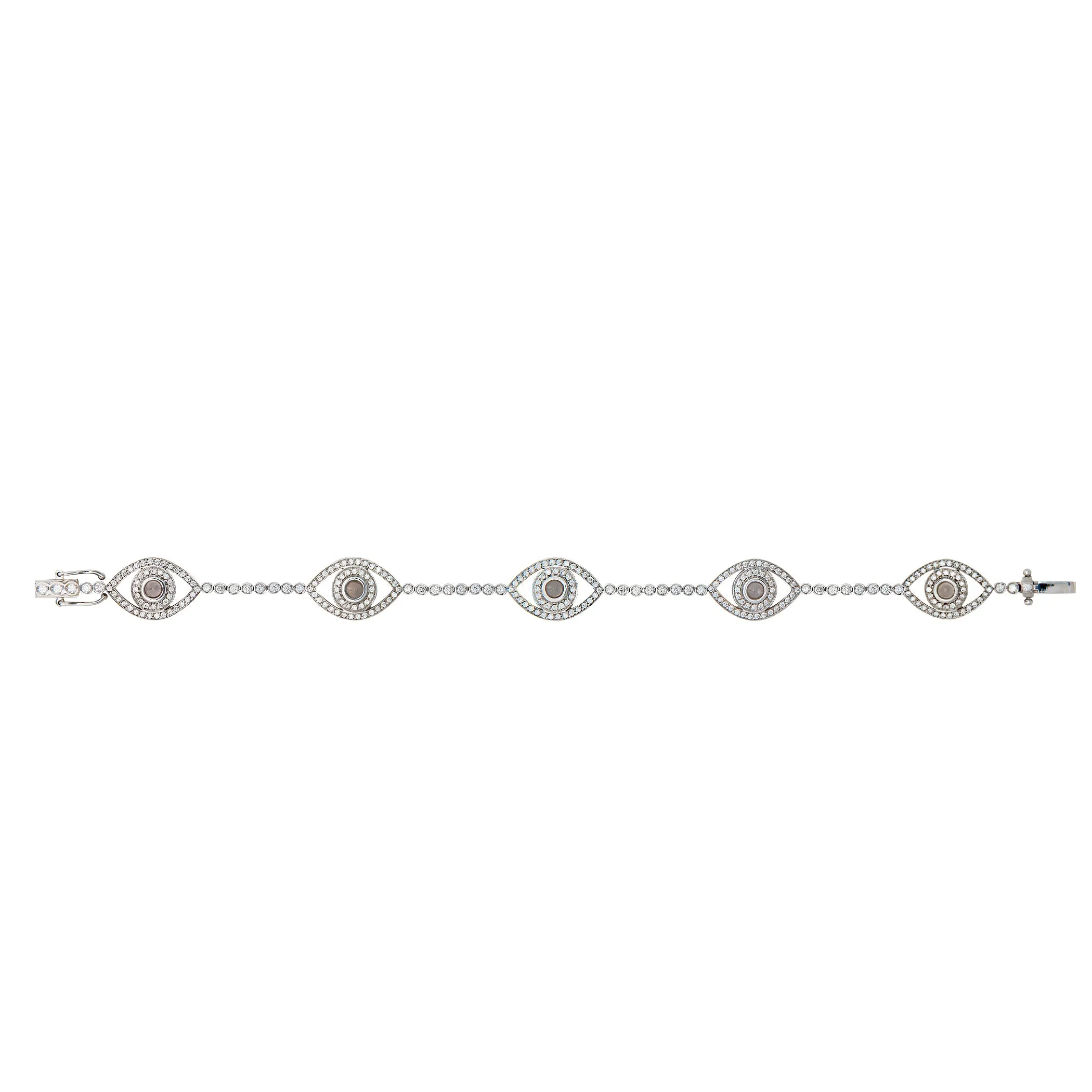 Five Mini Eyes Tennis Bracelet