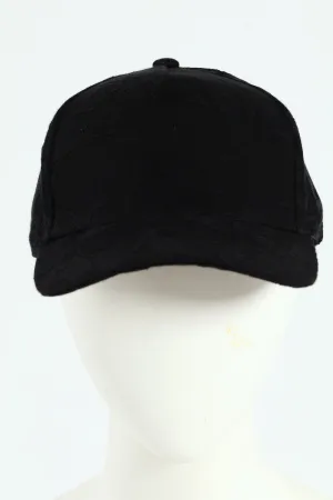 Floral Jaquard Peak Cap - Black