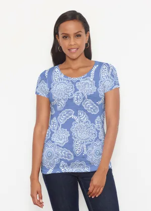 Floral Sunshine (13533) ~ Short Sleeve Scoop Shirt