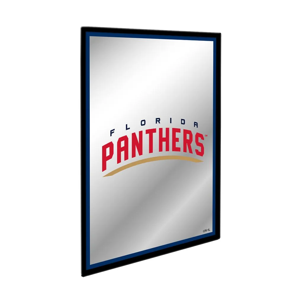 Florida Panthers: Logo - Framed Mirrored Wall Sign