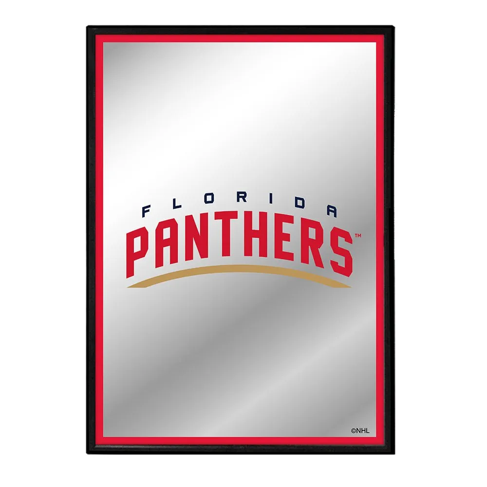 Florida Panthers: Logo - Framed Mirrored Wall Sign