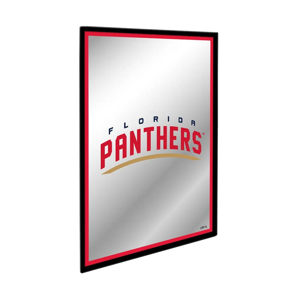 Florida Panthers: Logo - Framed Mirrored Wall Sign