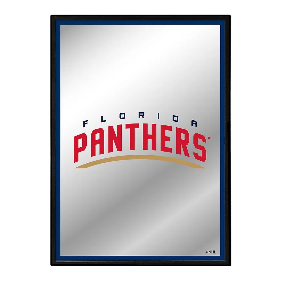 Florida Panthers: Logo - Framed Mirrored Wall Sign
