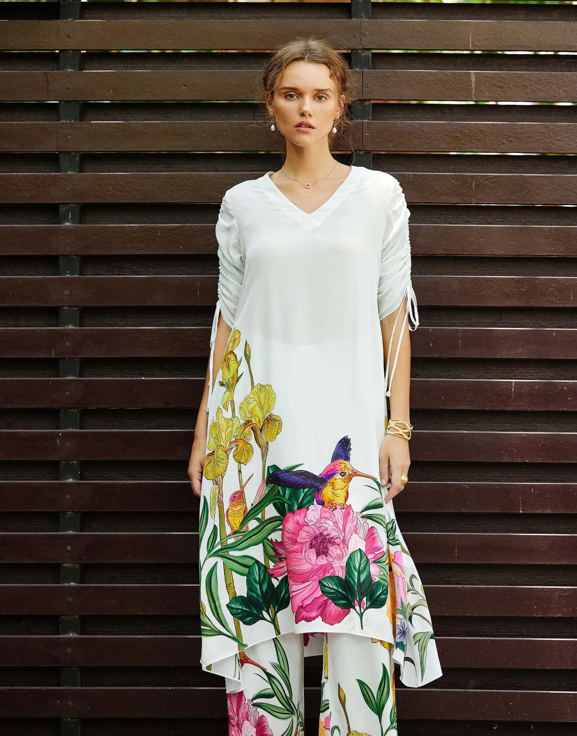Flourish white kurta and pants