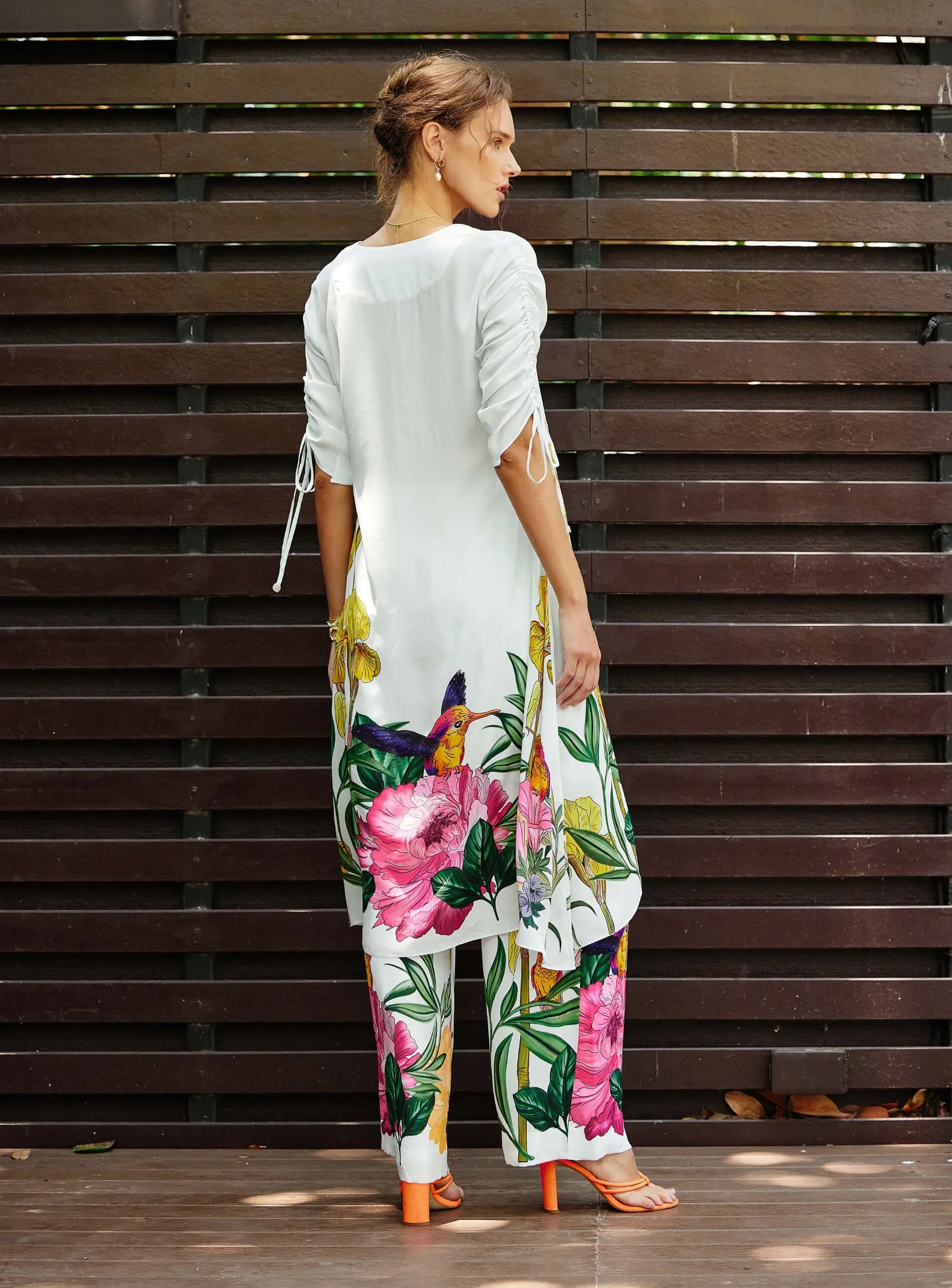 Flourish white kurta and pants