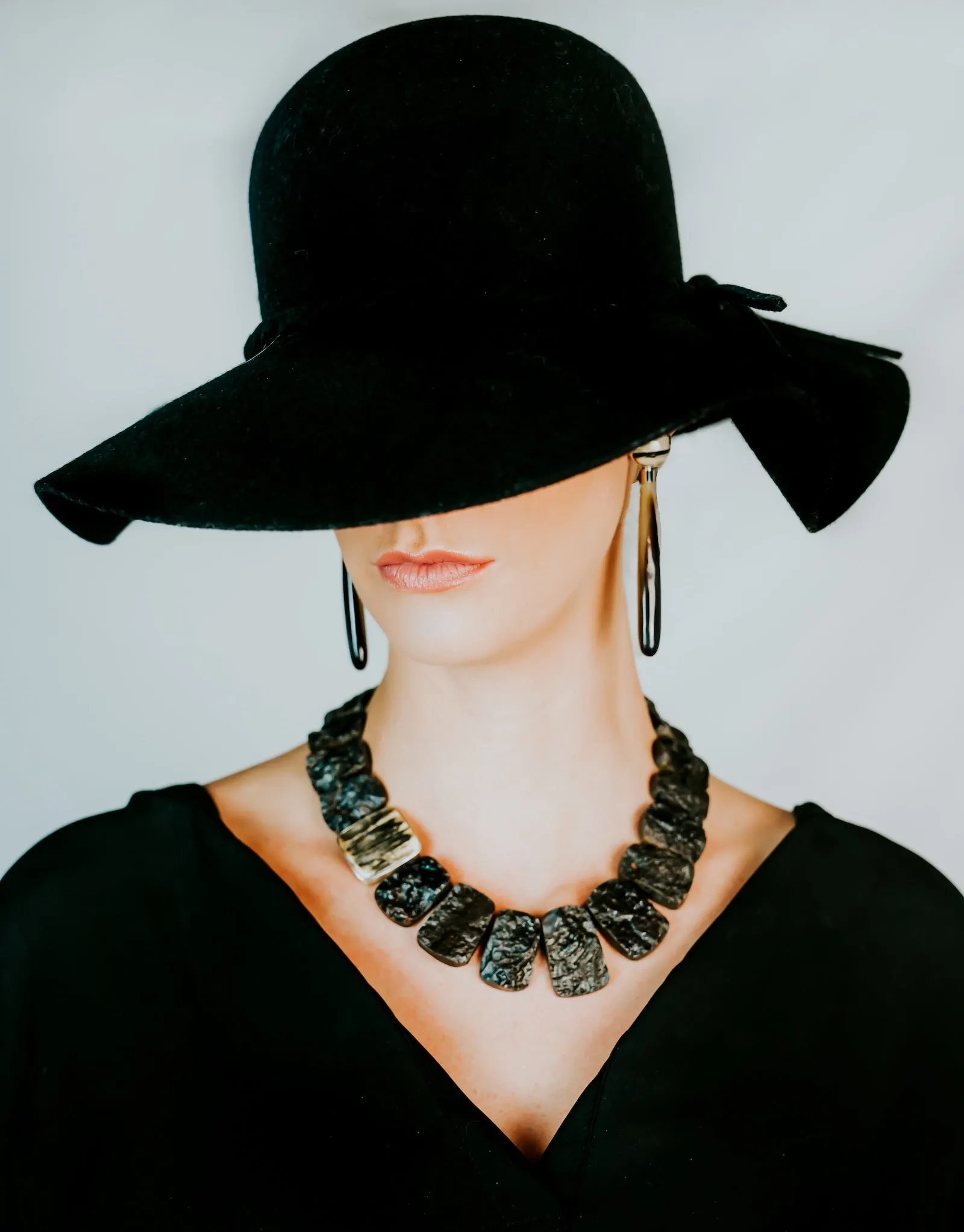 Fossilized Ivory and Hematite Necklace