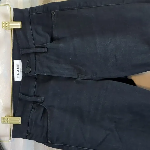 FRAME Le High Skinny Raw Stagger Jean Size 25