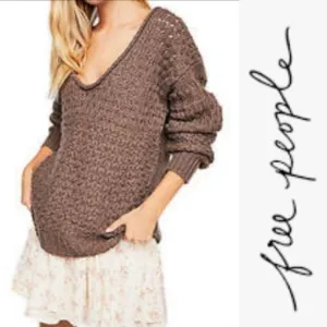 Free People Crashing Waves Sweater Chunky Knit Cardigan Oversized Boho NWT