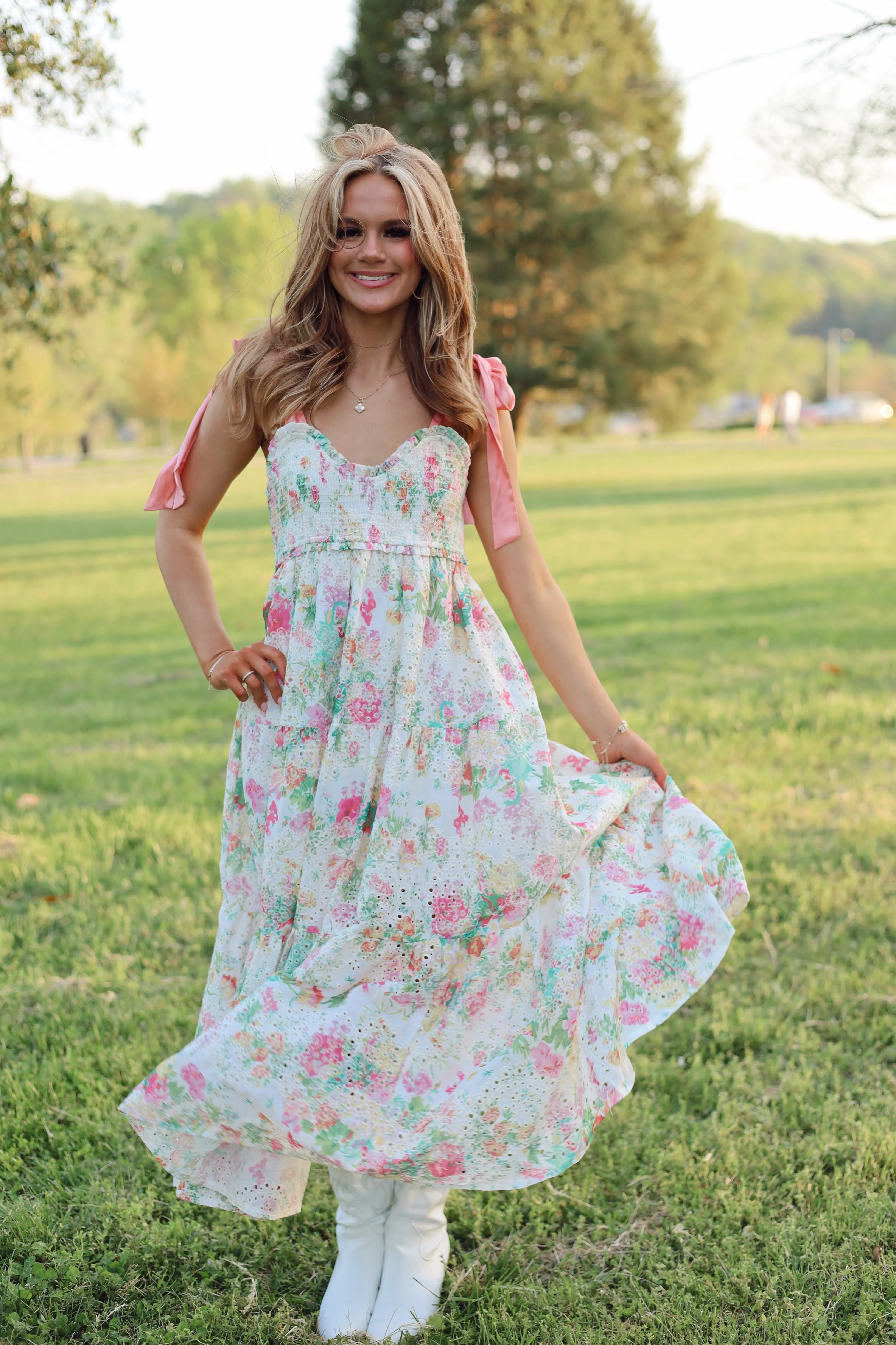 Fresh Flowers Maxi Dress