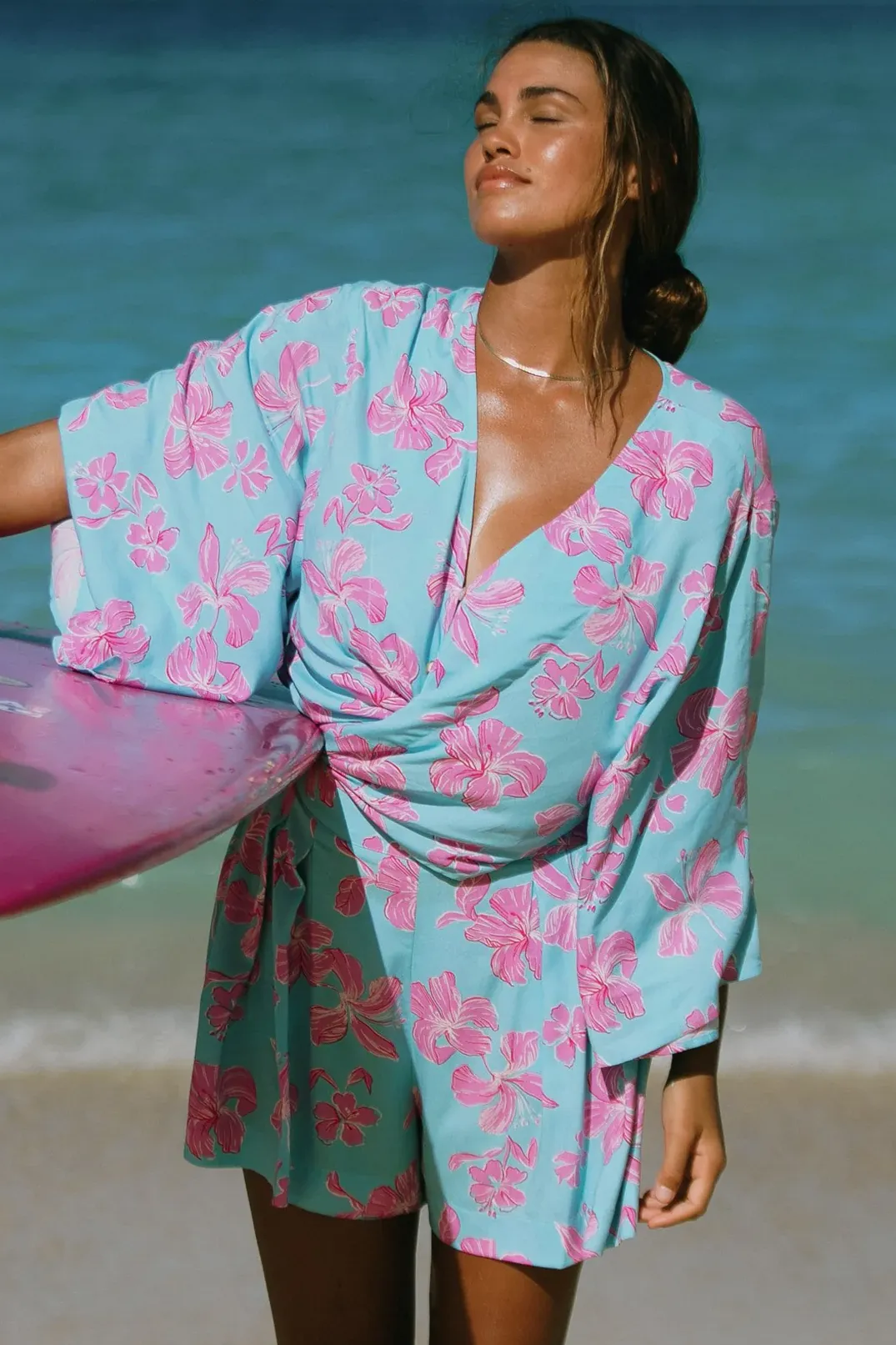 Front Tie Kimono Top