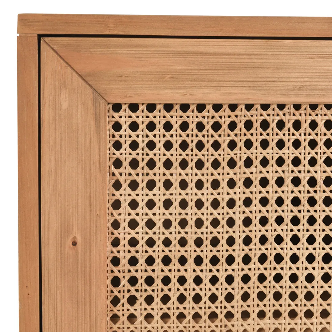 Genie Solid Wood 4 - Door Sideboard Joss & Main Color: Natural Brown