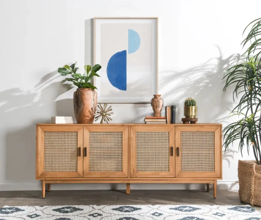 Genie Solid Wood 4 Door Sideboard