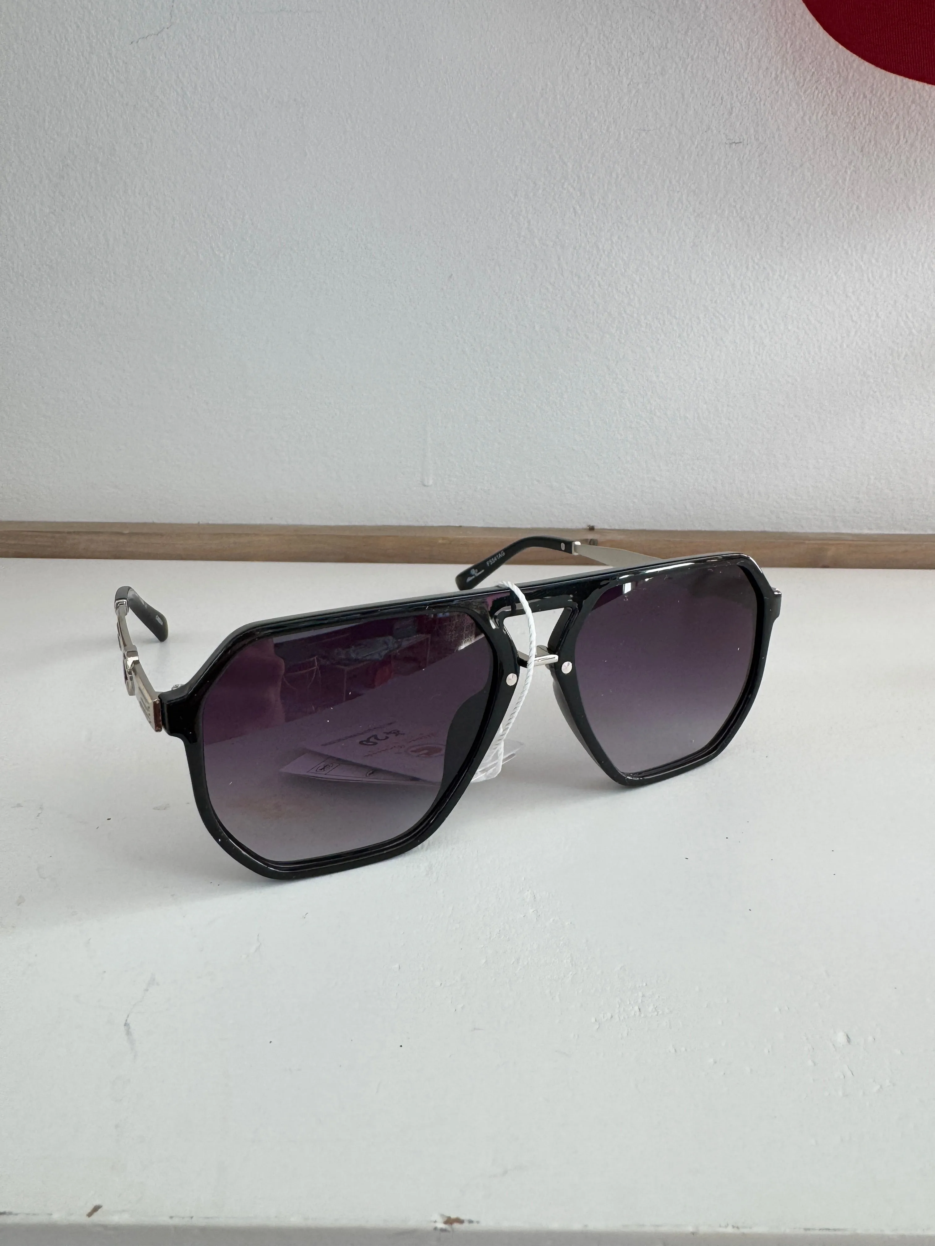 Geometric Shape Aviator Frame  Sunglasses