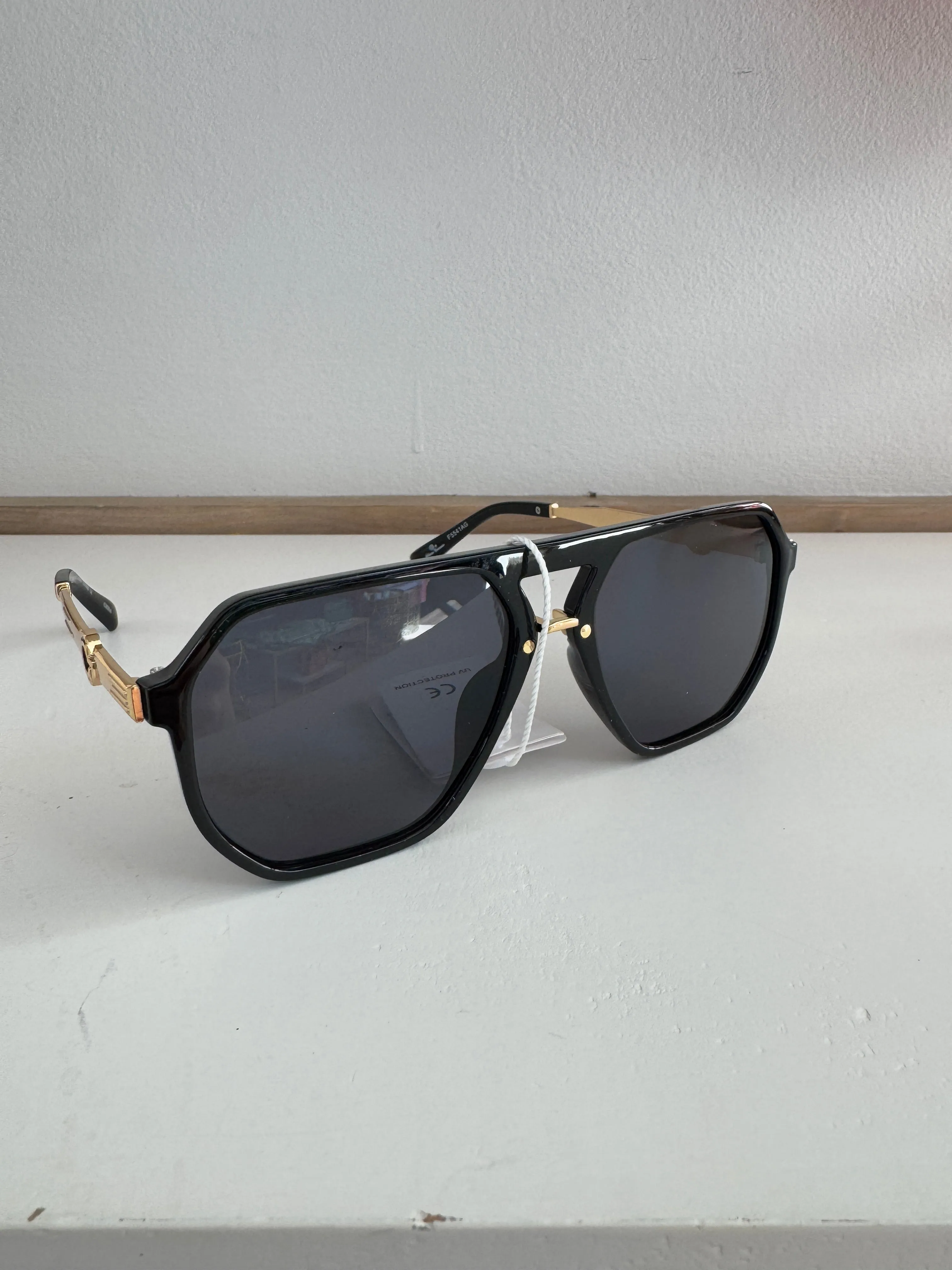 Geometric Shape Aviator Frame  Sunglasses